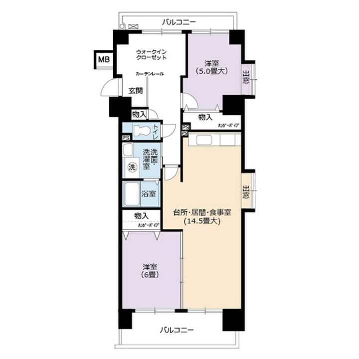 URアーバンラフレ志賀の間取り