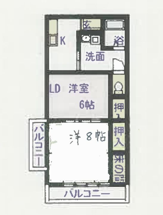 サンライフ白山の間取り