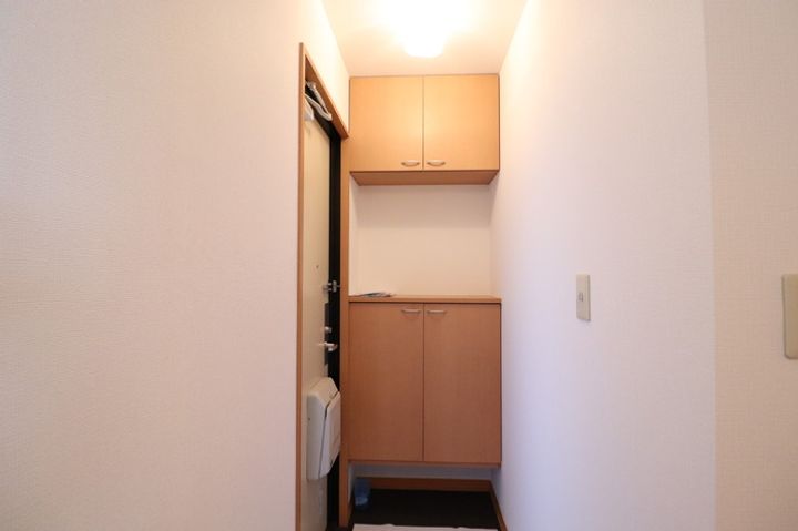 グリーンシャテロB棟の玄関