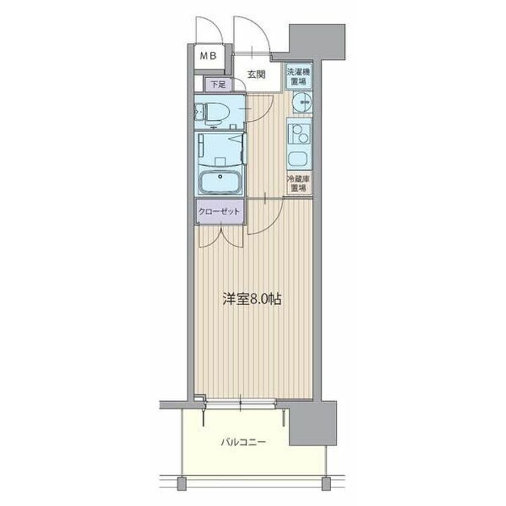 パルティール上前津の間取り