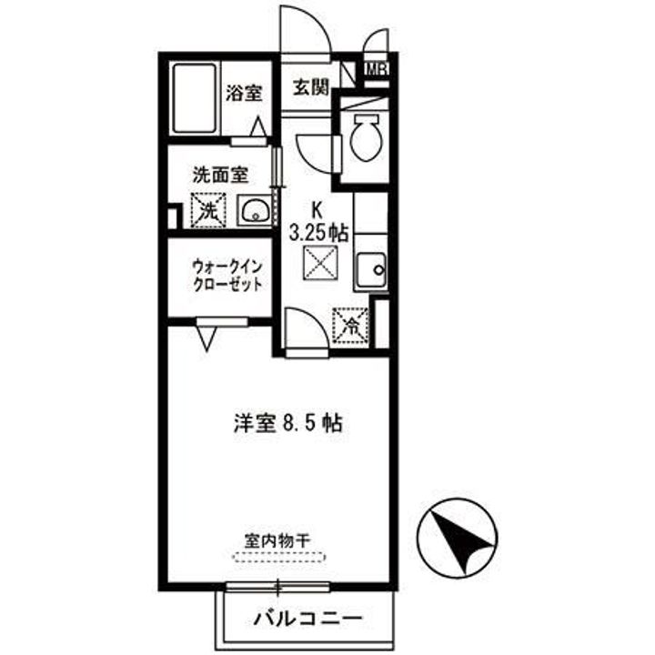 滋賀県大津市大江5(アパート)の賃貸物件の間取り