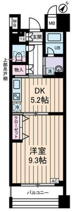 東京都大田区千鳥1(マンション)の賃貸物件の間取り