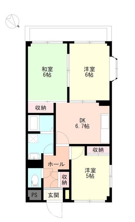 グリンパル小手指の間取り