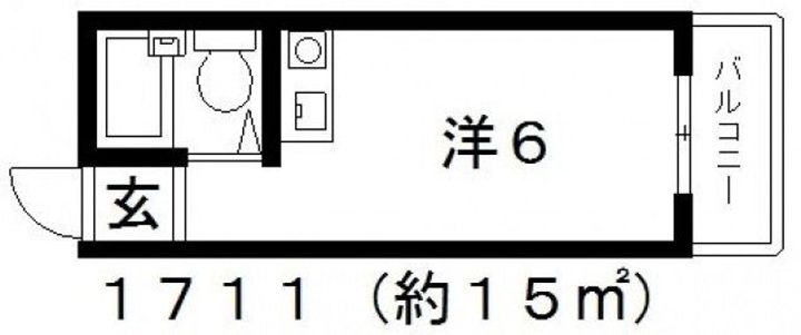 大阪府藤井寺市野中1(マンション)の賃貸物件の間取り