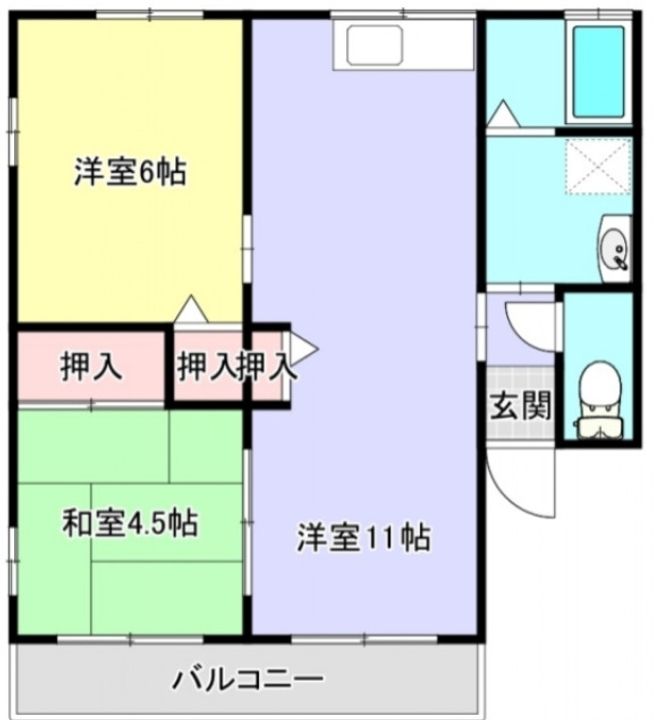 ウィンディ須屋Iの間取り