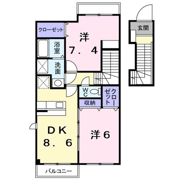 グレイスフルBの間取り