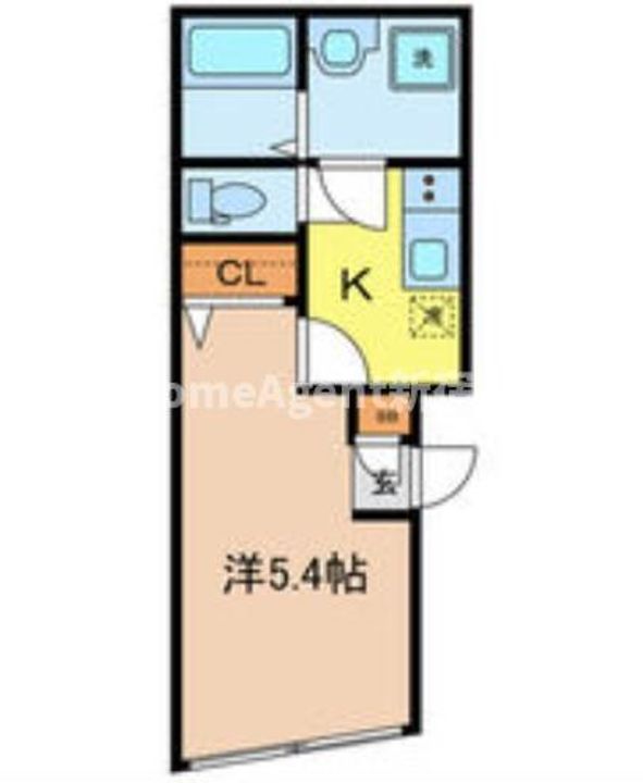 東京都北区田端新町3(マンション)の賃貸物件の間取り