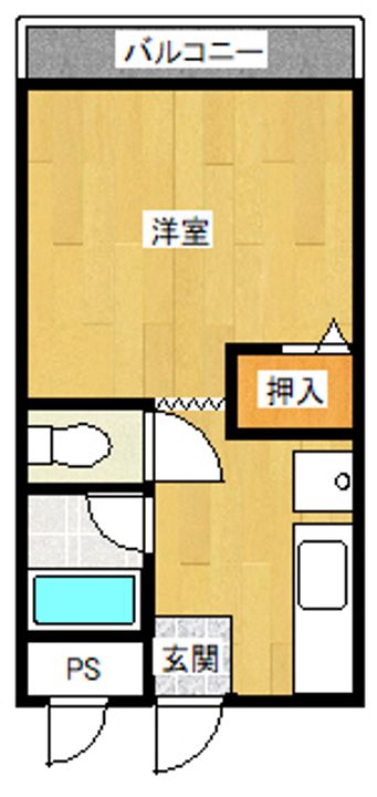 コーポサフランの間取り