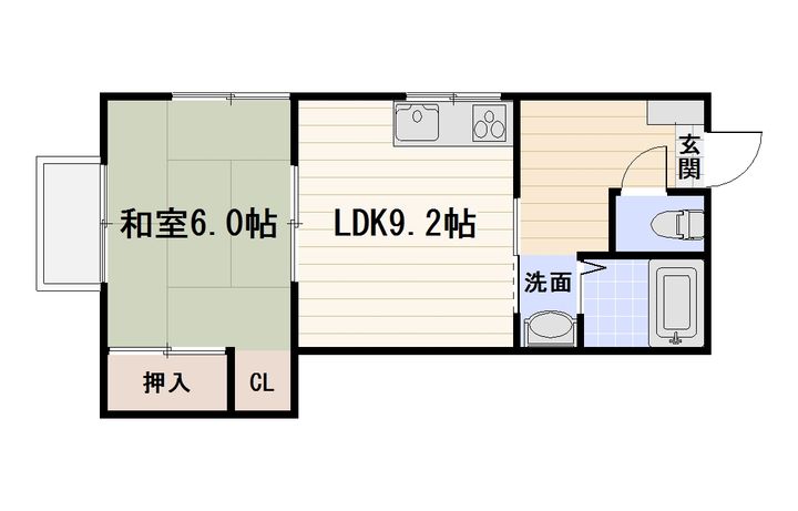 小串コーポの間取り