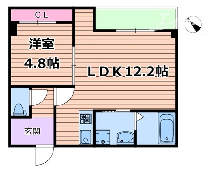 Halu吹田の間取り