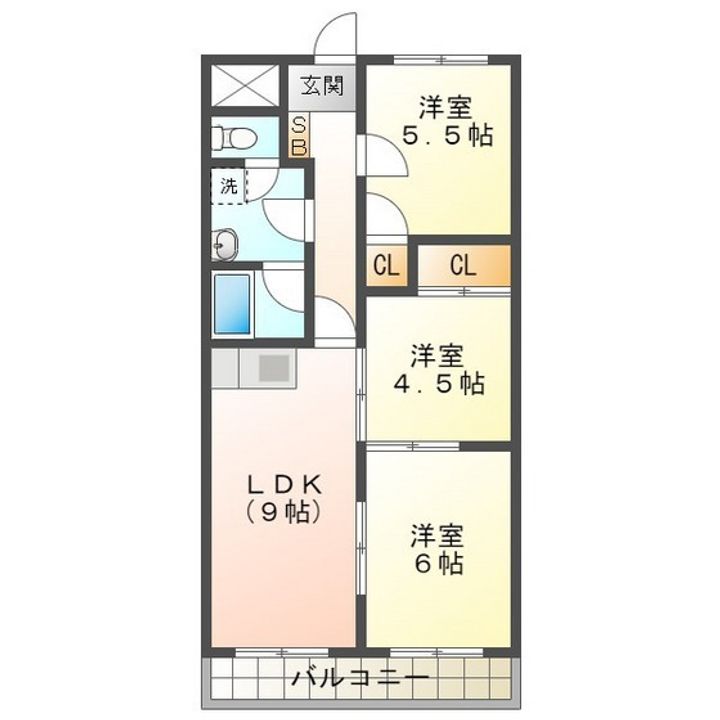 パークサイド鈴鹿の間取り