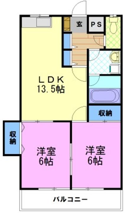 クォーレNAKAHARAの間取り