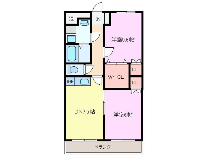 プリザーブ千代崎の間取り