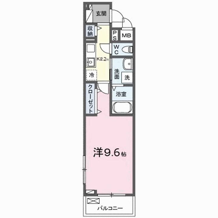 高知県高知市桜井町2(アパート)の賃貸物件の間取り