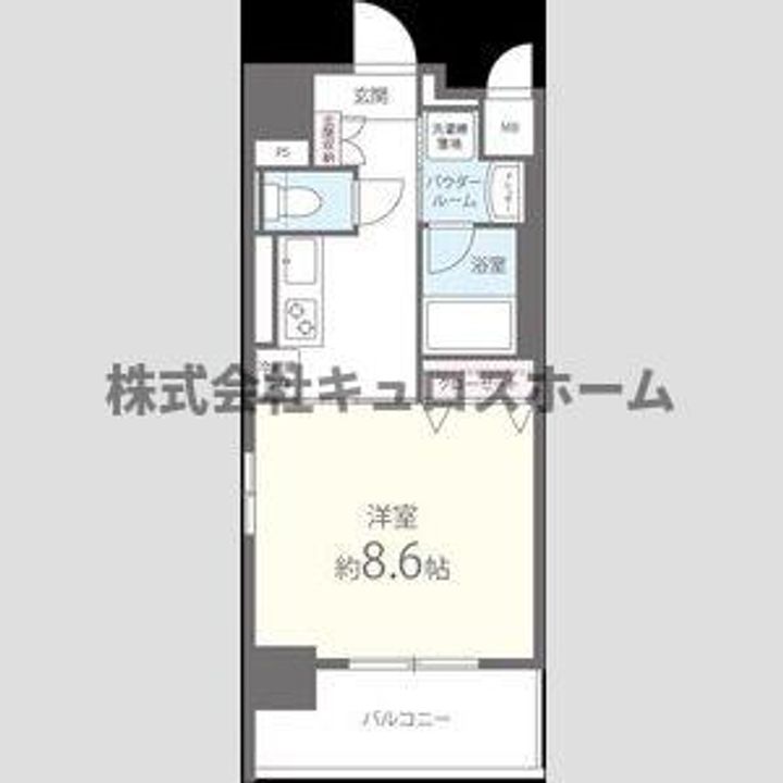 大阪府大阪市天王寺区南河堀町(マンション)の賃貸物件の間取り