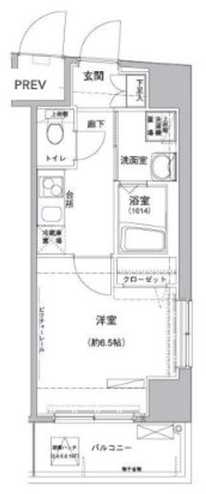 東京都台東区根岸2(マンション)の賃貸物件の間取り