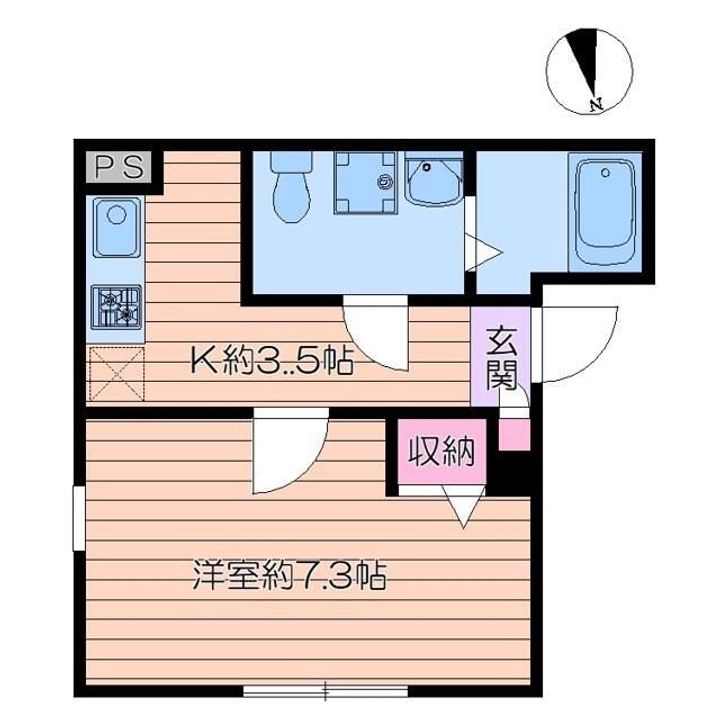 東京都台東区今戸2(マンション)の賃貸物件の間取り