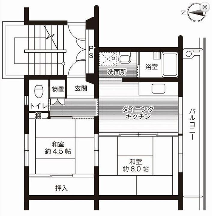 ビレッジハウス小羽山の間取り