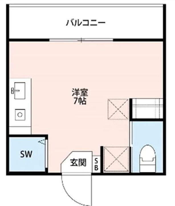 東京都渋谷区笹塚3(アパート)の賃貸物件の間取り