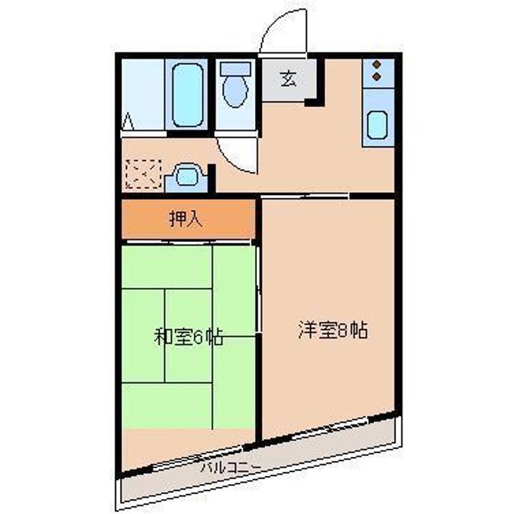 シャンポール小川の間取り