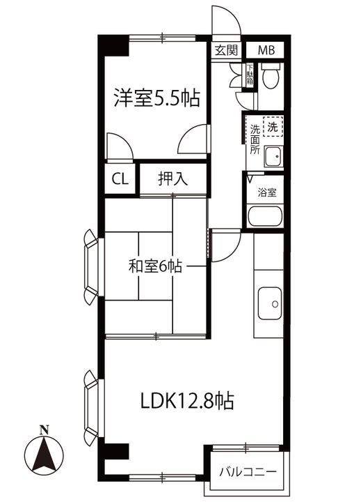 百合ヶ丘ビューハイツの間取り