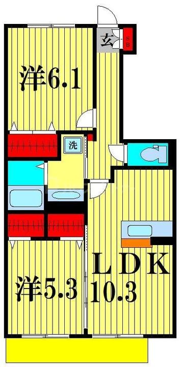ボンヌ・シャンスの間取り