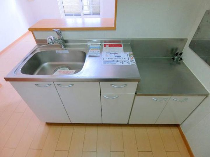 長野県長野市大字大豆島(アパート)の賃貸物件のキッチン