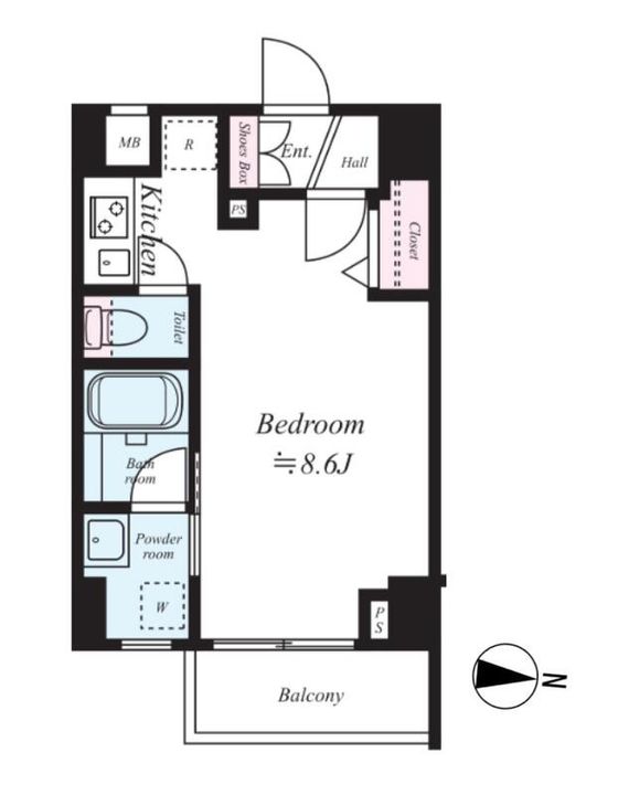 東京都練馬区北町3(マンション)の賃貸物件の間取り