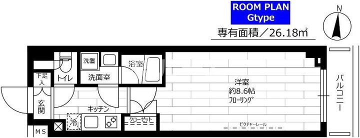 東京都練馬区氷川台2(マンション)の賃貸物件の間取り
