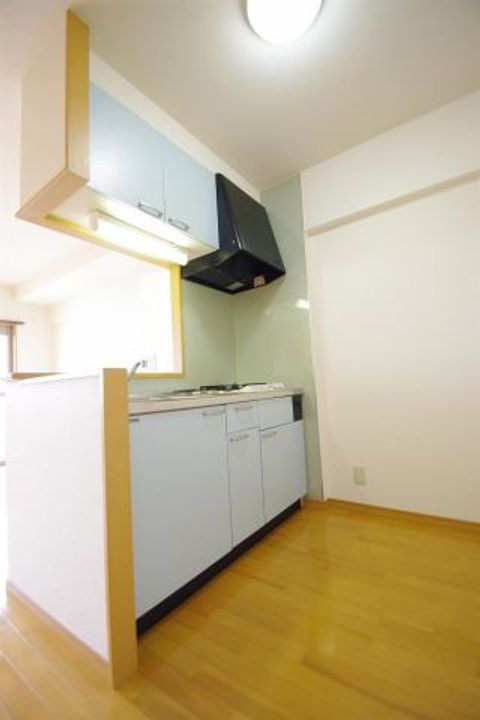 熊本県菊池郡菊陽町光の森2(マンション)の賃貸物件のキッチン