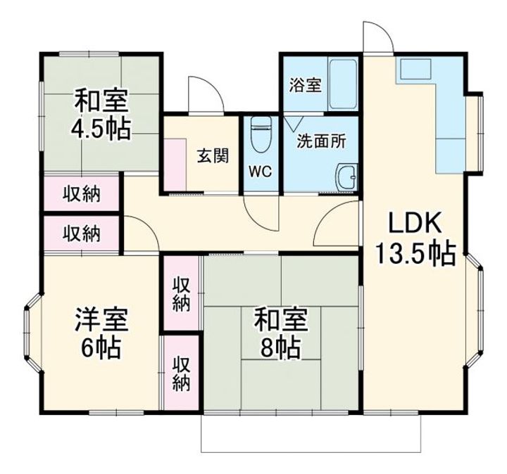 静岡県袋井市方丈3(一戸建)の賃貸物件の間取り