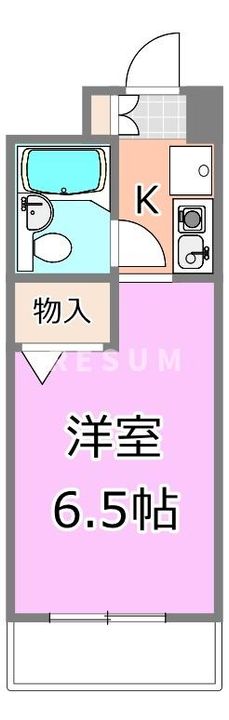 千葉県千葉市稲毛区緑町1(マンション)の賃貸物件の間取り