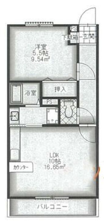 第23愛日ハイツの間取り
