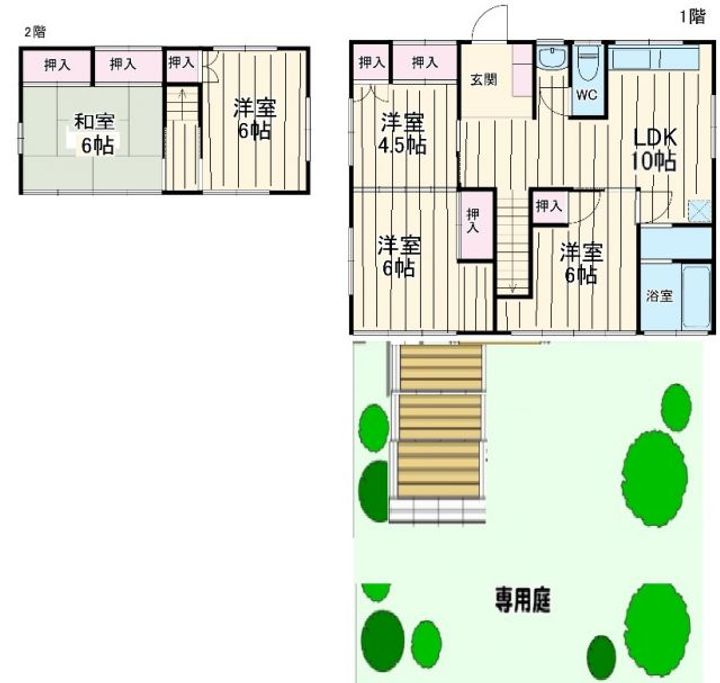 千葉県八千代市八千代台南1(一戸建)の賃貸物件の間取り