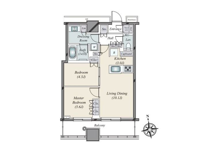 WORLD TOWER RESIDENCEの間取り