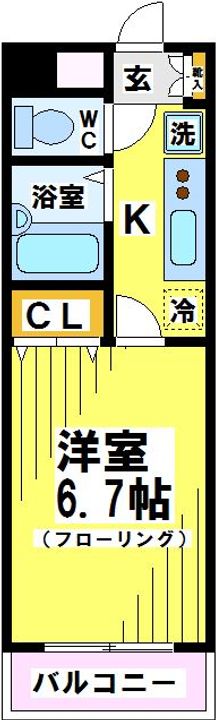 東京都府中市八幡町3(マンション)の賃貸物件の間取り