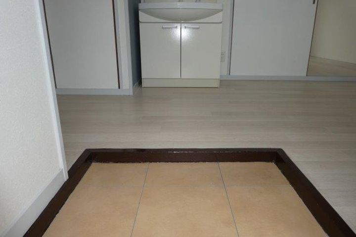 グリーンヒルズAの玄関