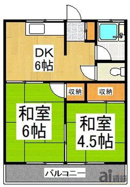埼玉県富士見市羽沢3(アパート)の賃貸物件の間取り