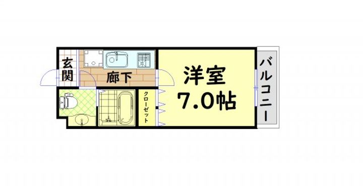 リップルNAMBA EASTの間取り