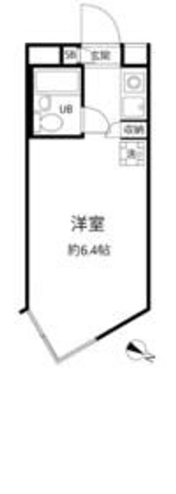 東京都目黒区中目黒4の賃貸マンションの間取り