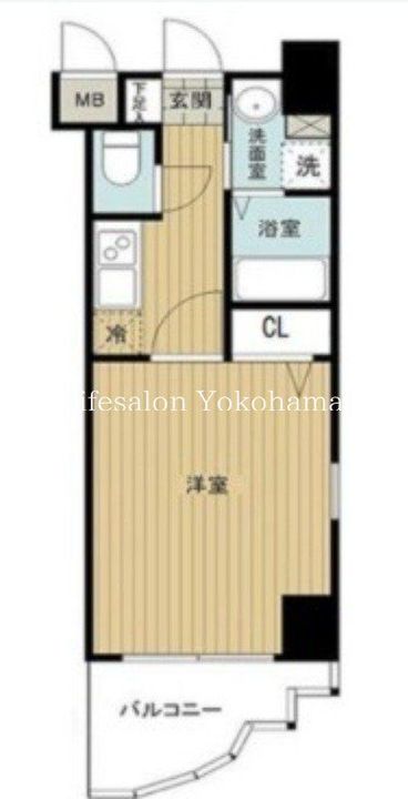 神奈川県横浜市中区本町4(マンション)の賃貸物件の間取り