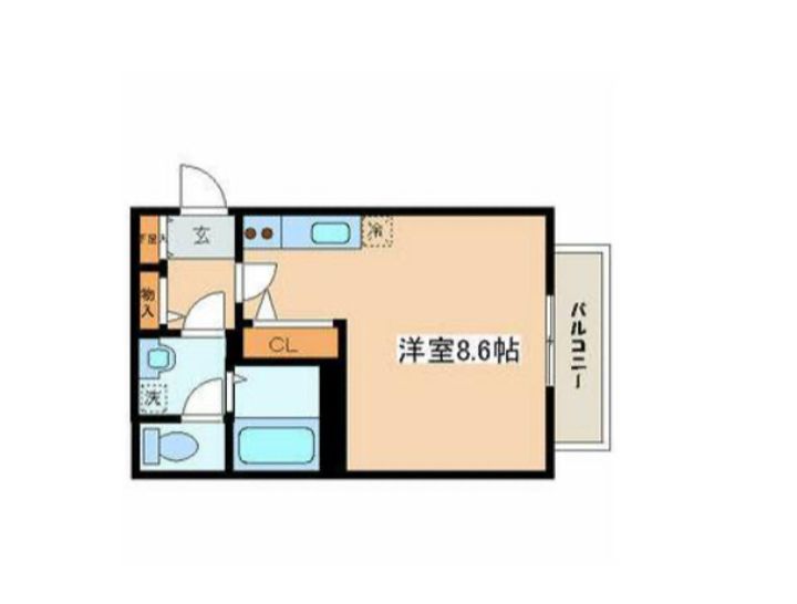 東京都渋谷区本町4(マンション)の賃貸物件の間取り