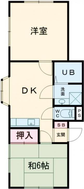 ライフメイト高徳 1番館の間取り
