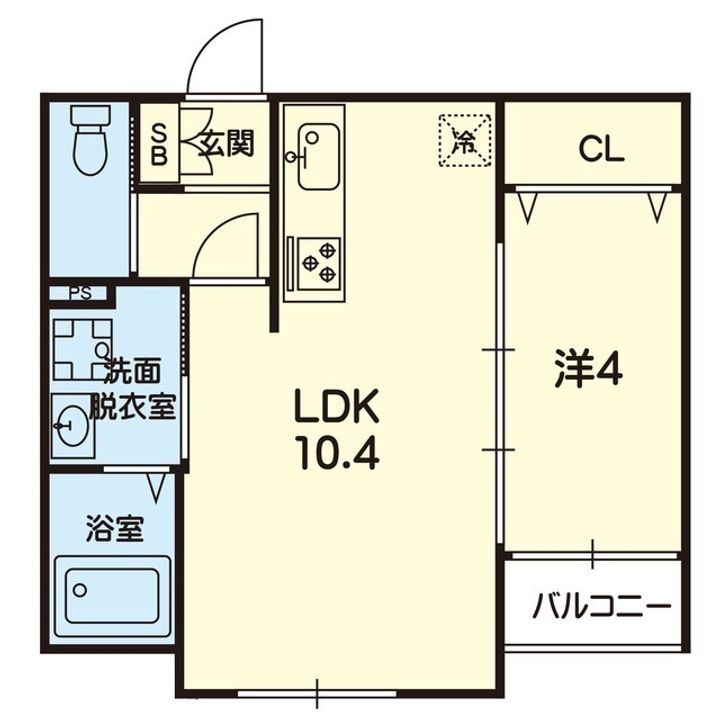 ステラ菊池Iの間取り