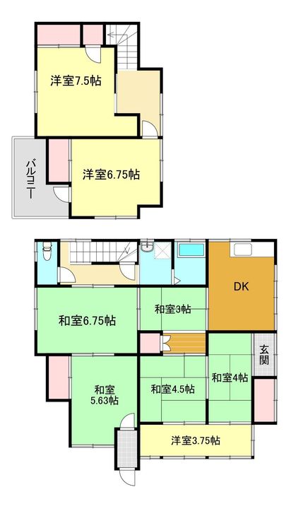 群馬県桐生市菱町4(一戸建)の賃貸物件の間取り