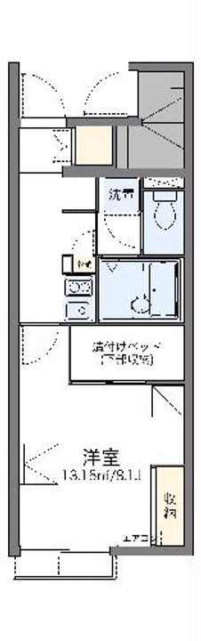 レオパレスボンジュールIVの間取り