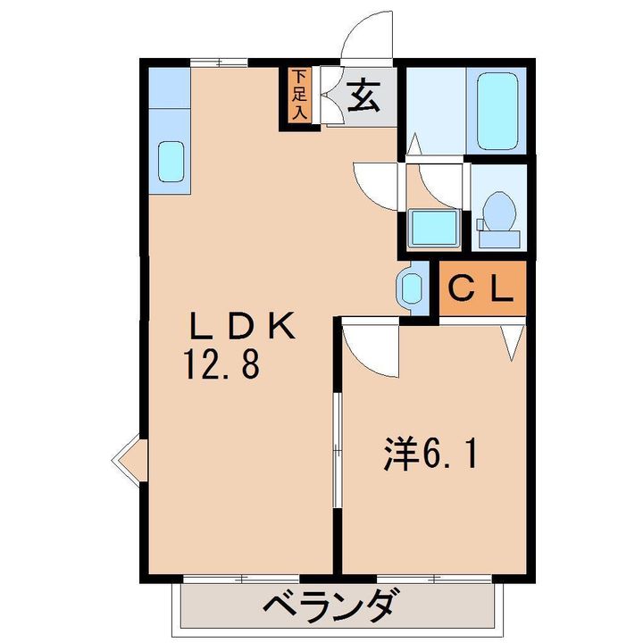 ビューヒルズBの間取り