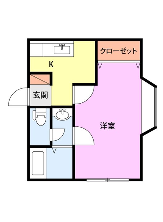 新栄ハイツJ棟の間取り