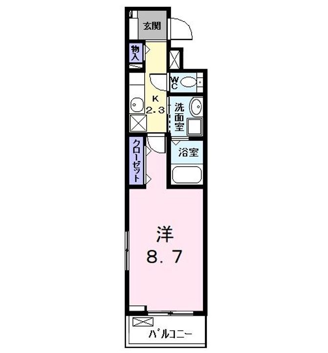 愛知県名古屋市中川区大塩町1(アパート)の賃貸物件の間取り