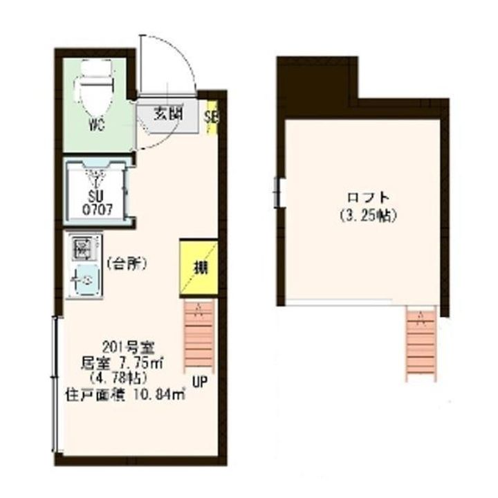 東京都豊島区上池袋1(アパート)の賃貸物件の間取り